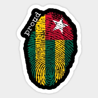 Togo flag Sticker